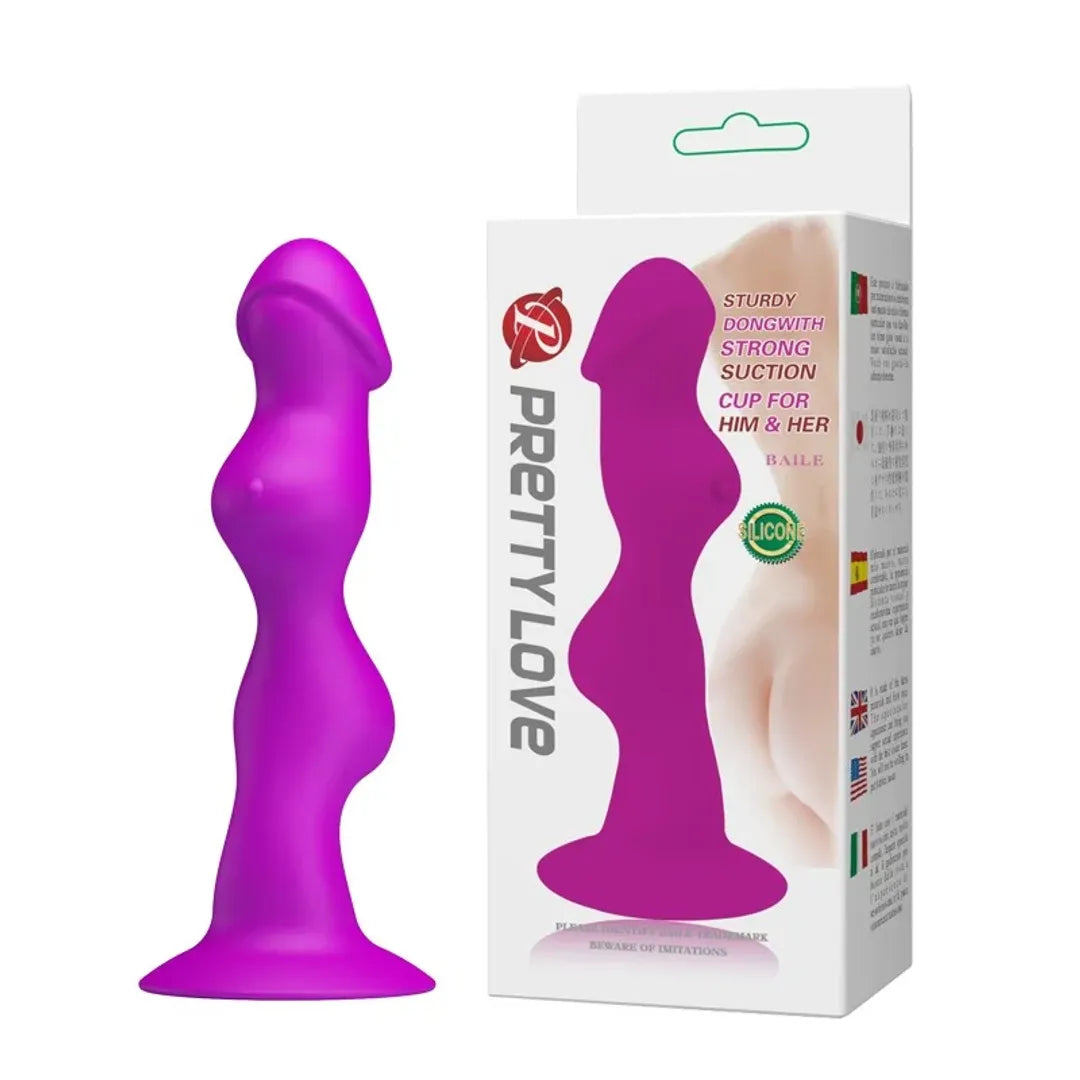 Plug anal de silicona con base de succión, empaque con envío discreto
