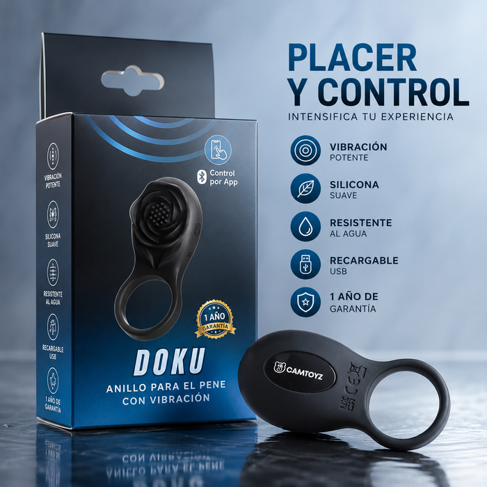 Anillo vibrador Doku Camtoyz con control por app