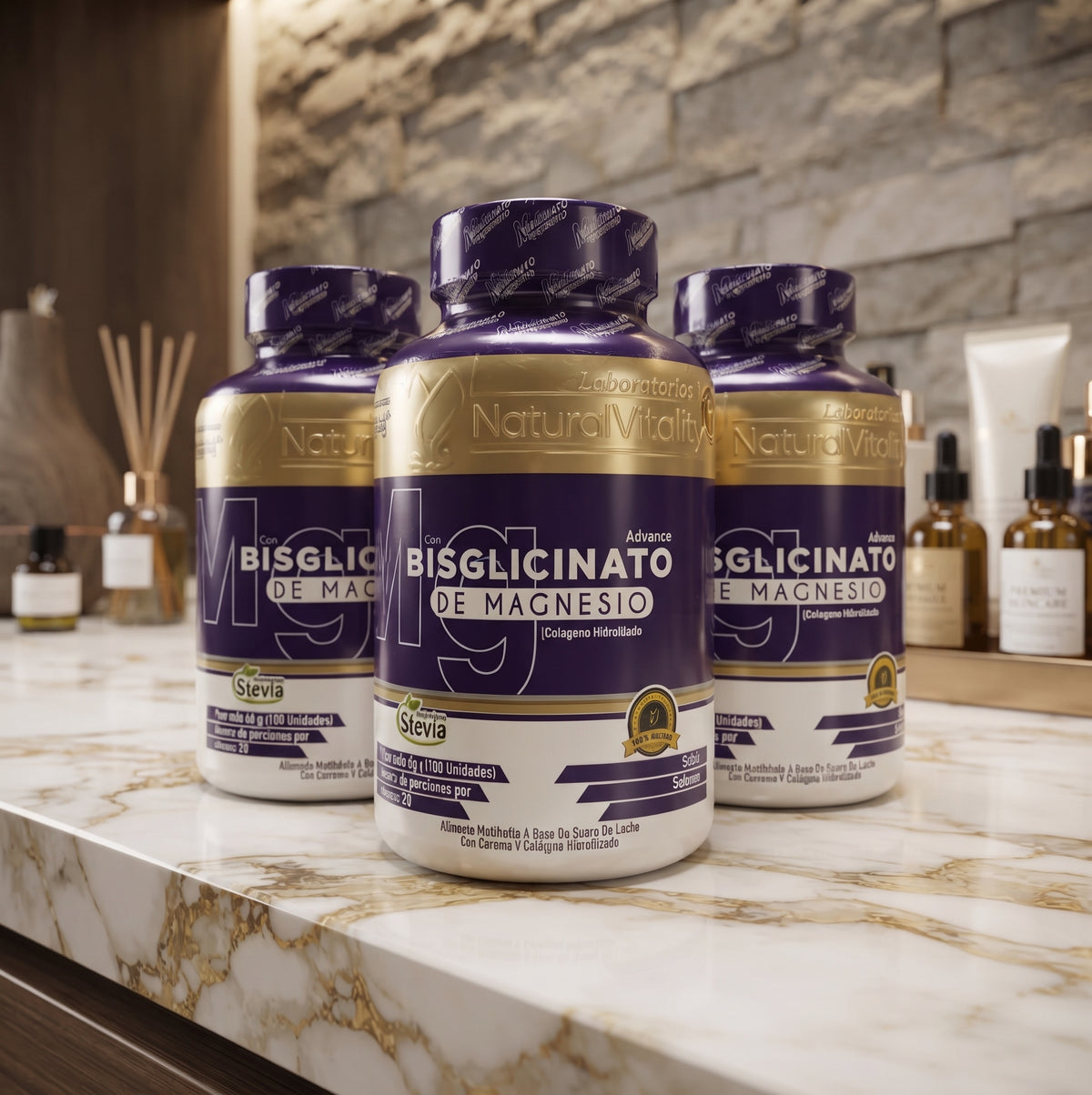 Bisglicinato de Magnesio con Colágeno Masticable x3 Frascos | Envío Gratis Colombia