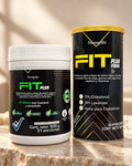 Combo Fit Plus té verde y fibra sobre piedra cálida