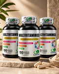 Botes de multivitamínico Greensofa 100 softgels pack x3
