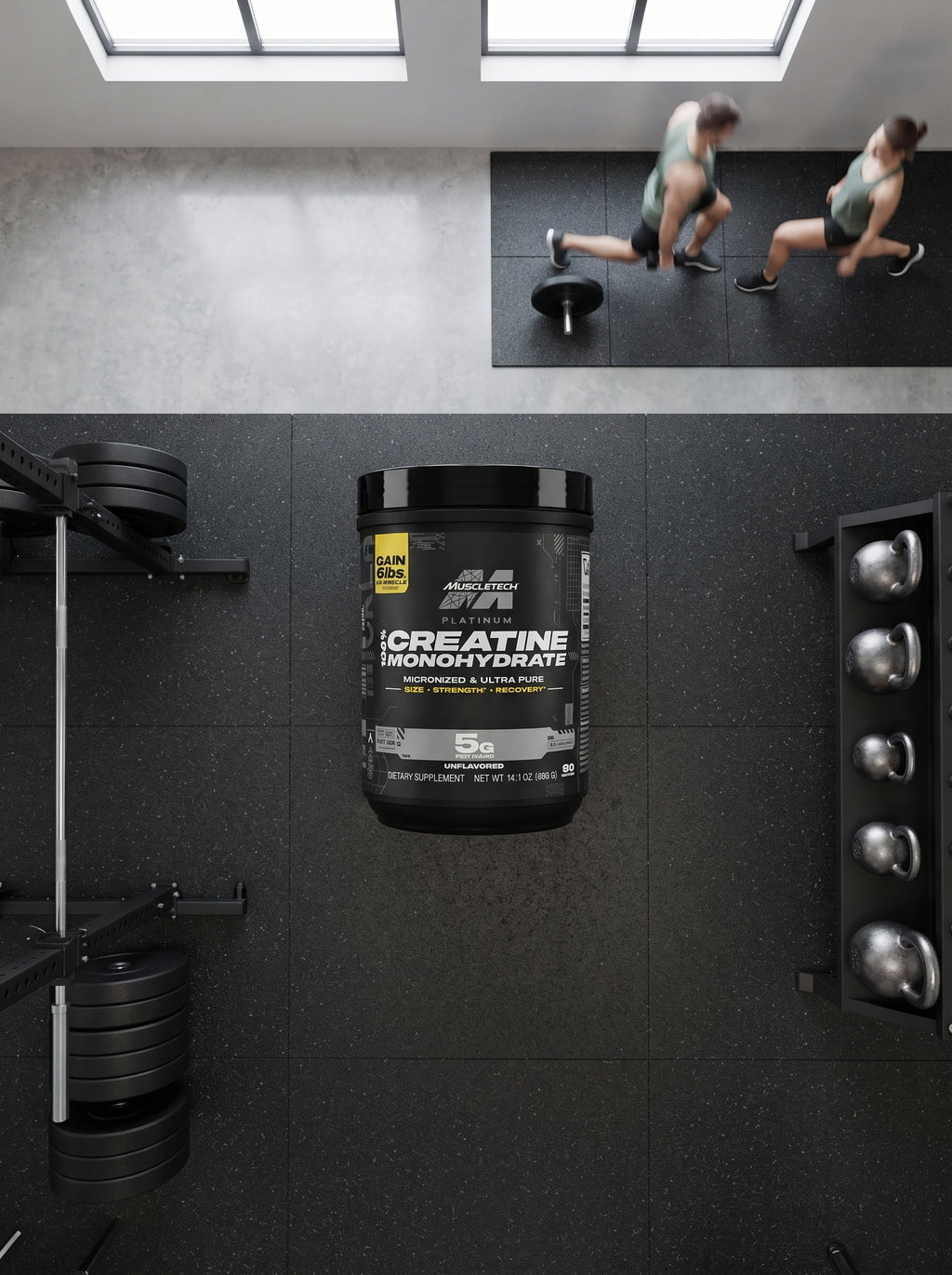 Creatina Platinum MuscleTech - información nutricional y modo de uso