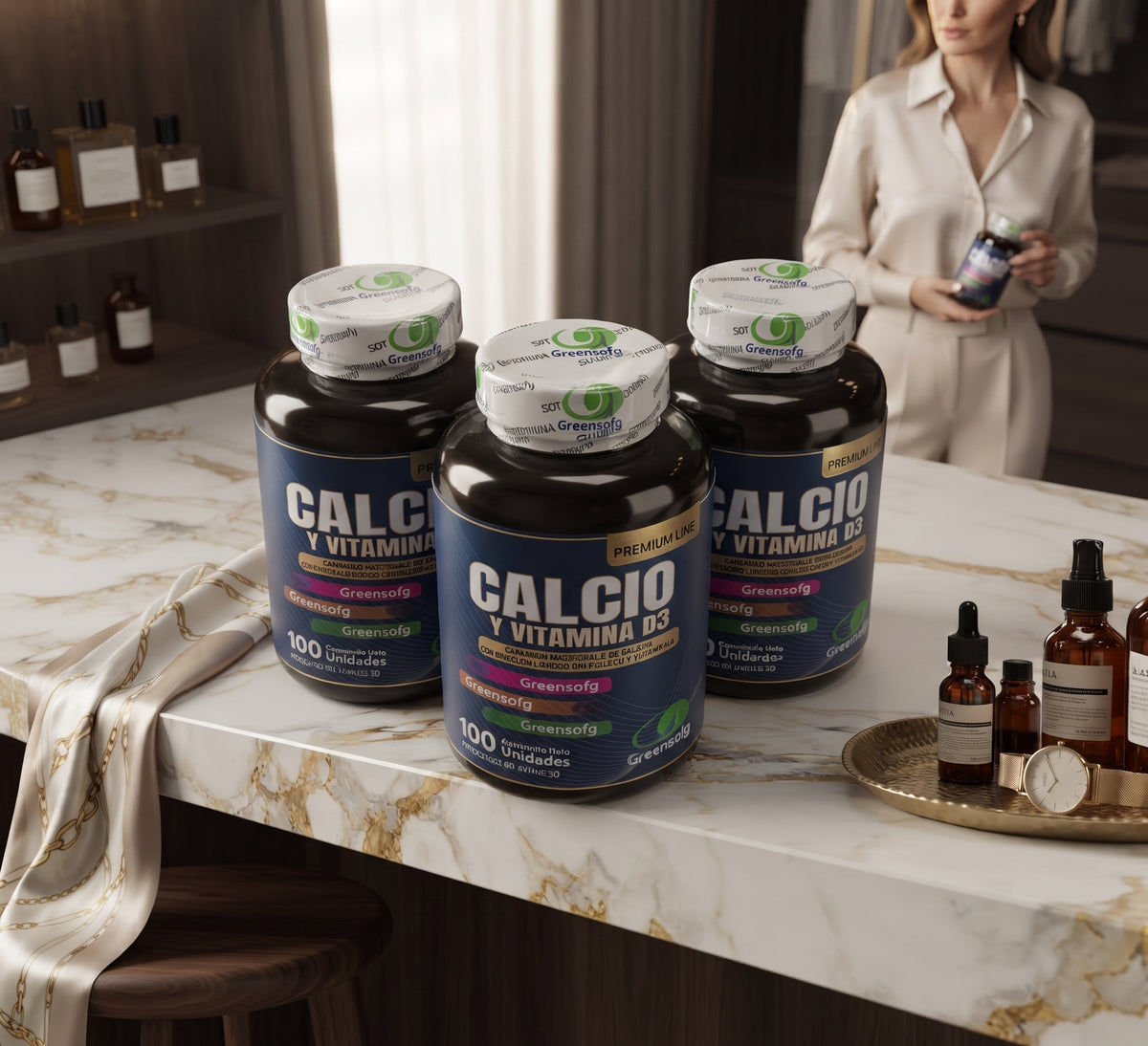 Calcio con Vitamina D3 Masticable x3 Frascos 300 Unidades | Envío Gratis Colombia