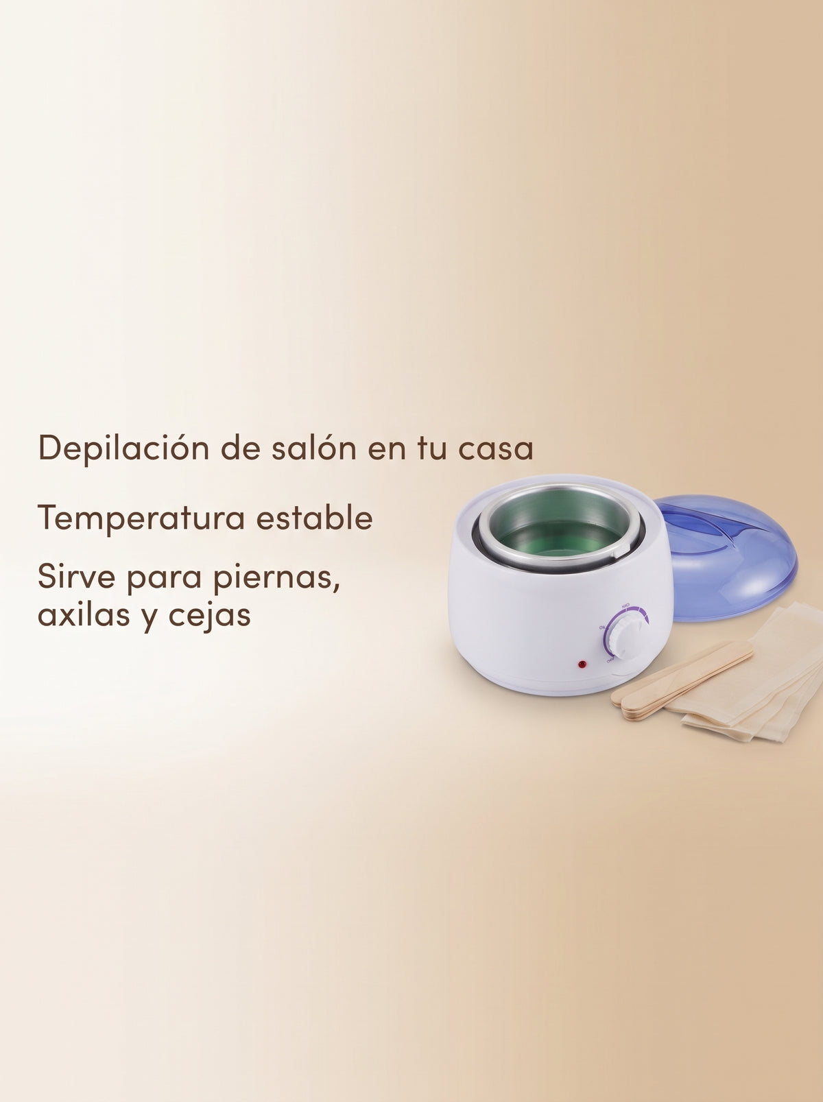 Calentador de cera para depilación - presentación del producto