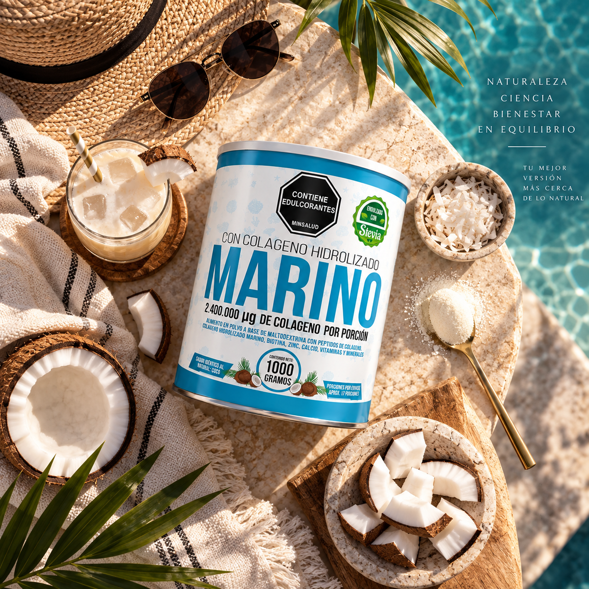 Colágeno Marino Hidrolizado 1000 g en Polvo | Envío Gratis Colombia