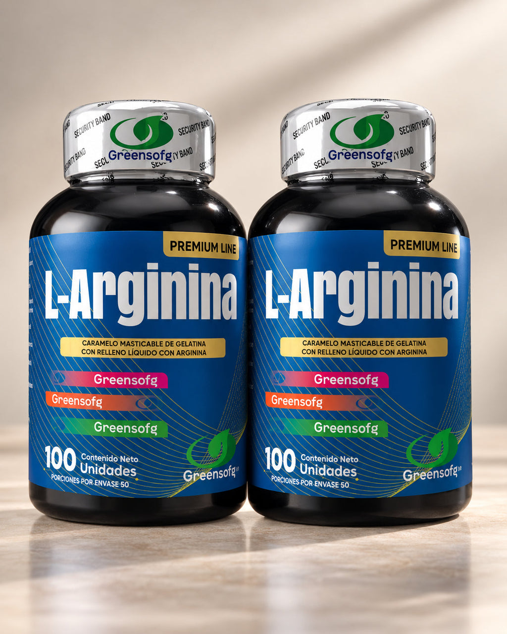 Dos botellas premium de L-Arginina pack x2