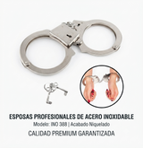 Esposas metálicas - empaque con envío discreto