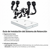 Set de sujeción para cama - empaque con envío discreto