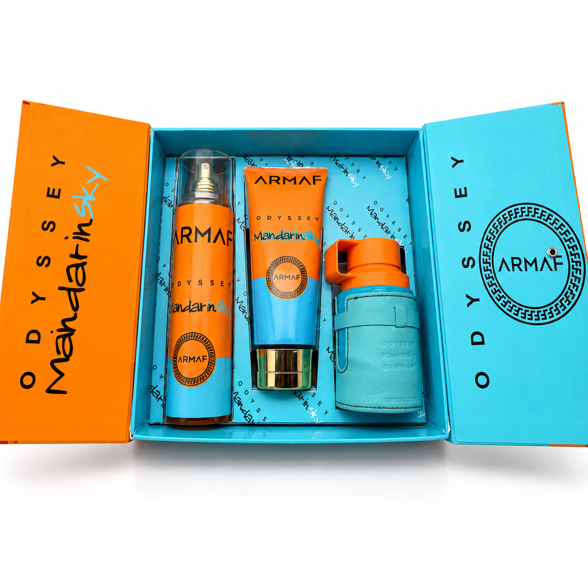 Set Inspirado en Mandarin Sky — Perfume 100 ml + Crema + Splash