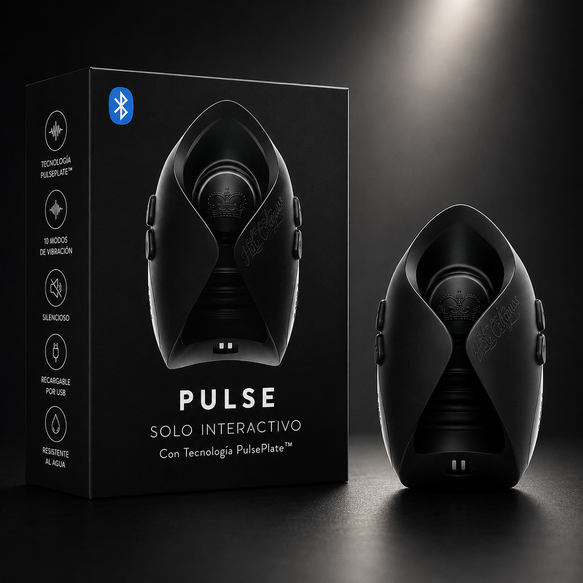 Hot Octopuss Pulse Solo Interactive, estimulador masculino manos libres