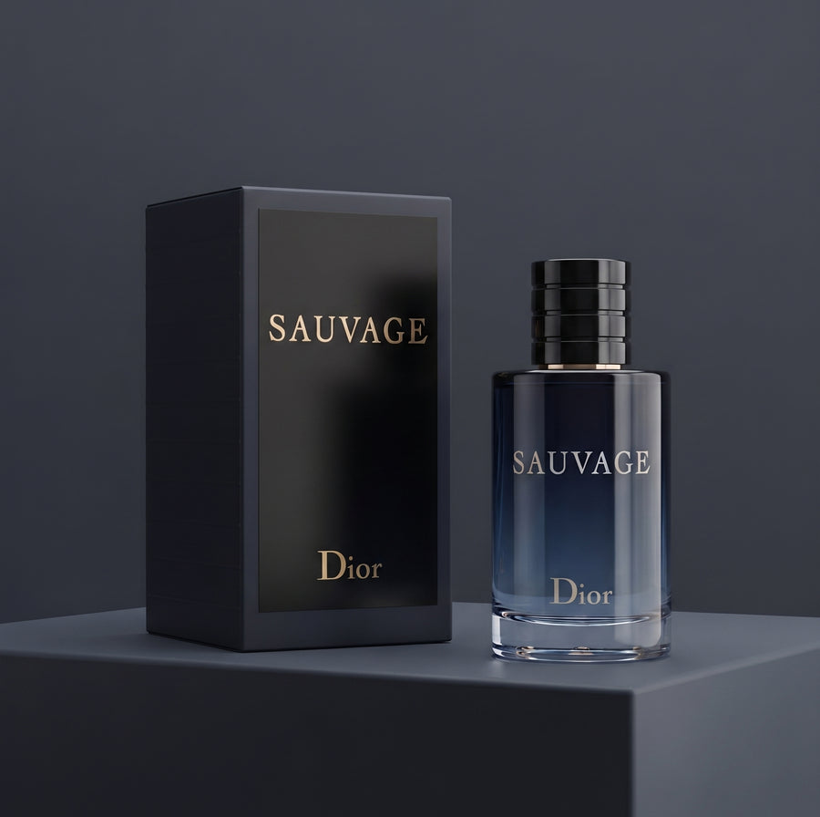 Frasco de Lottus Desierto, perfume aromático ambarino para hombre de 100 ml