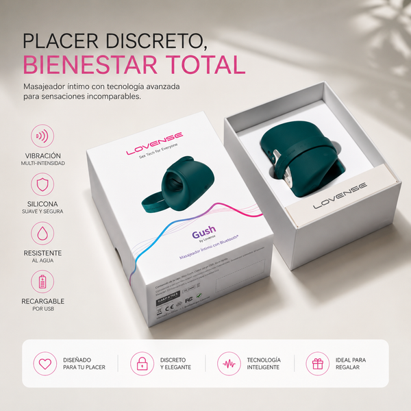 Lovense Gush, masajeador de glande con control por app