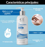 Lubricante íntimo natural en gel de 500 ml con base de agua