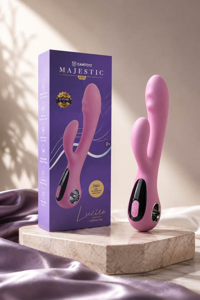 Vibrador Lucile Majestic con pantalla táctil, 10 modos