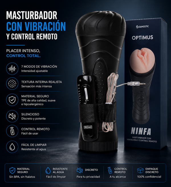 Masajeador masculino 5 en 1 de textura realista de 23 cm