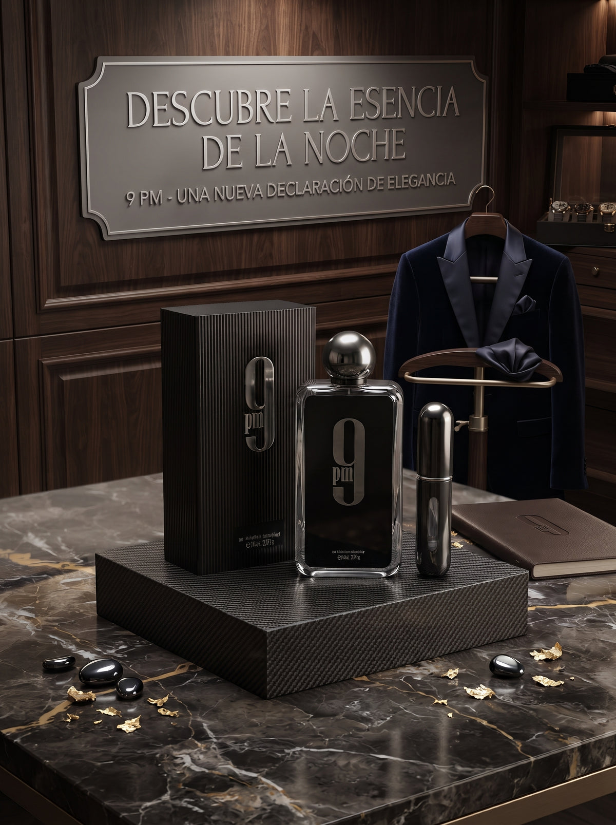 Perfume Inspirado en 9PM Hombre + Perfumero Recargable | Envío Gratis Colombia