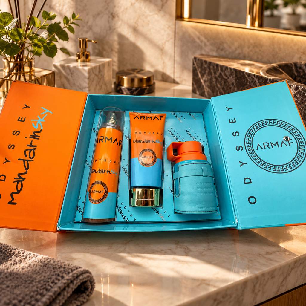 Set Inspirado en Mandarin Sky — Perfume 100 ml + Crema + Splash