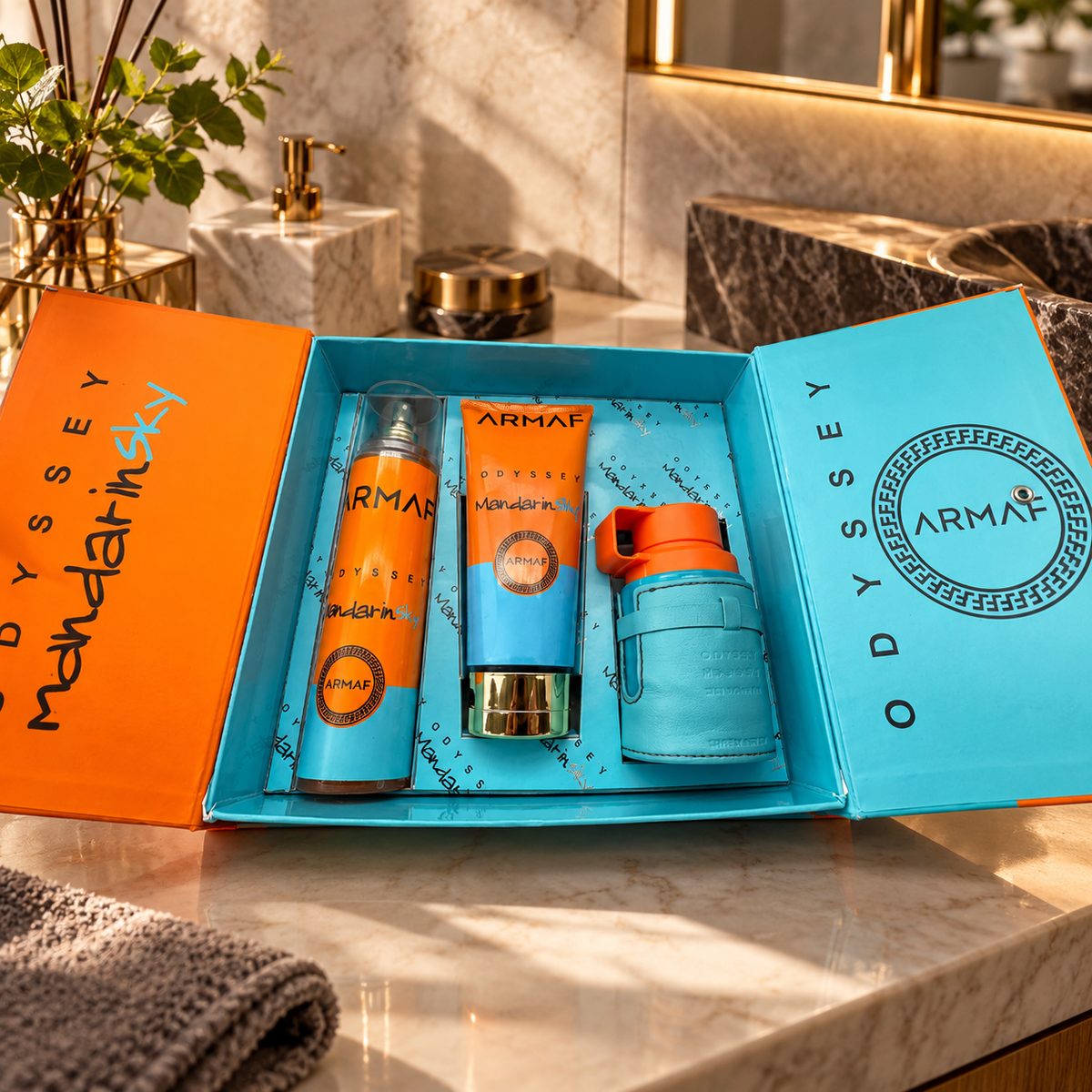 Set Inspirado en Mandarin Sky — Perfume 100 ml + Crema + Splash