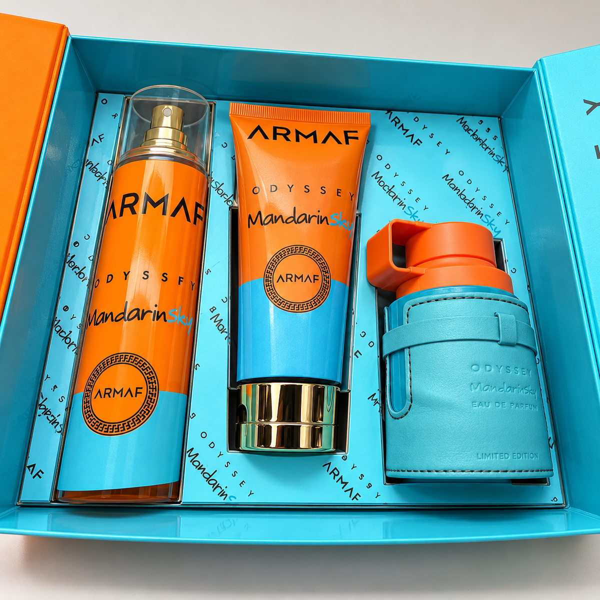 Set Inspirado en Mandarin Sky — Perfume 100 ml + Crema + Splash