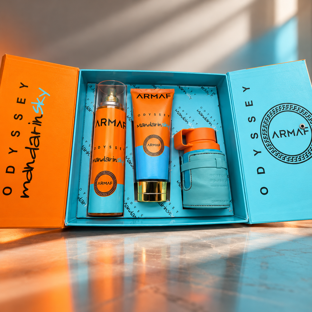 Set Inspirado en Mandarin Sky — Perfume 100 ml + Crema + Splash