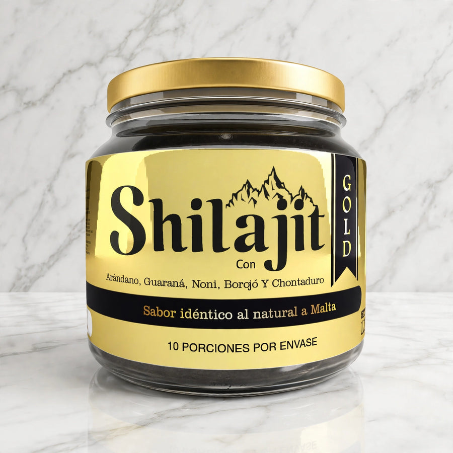 Shilajit Gold+ frasco de resina himalaya para tu bienestar