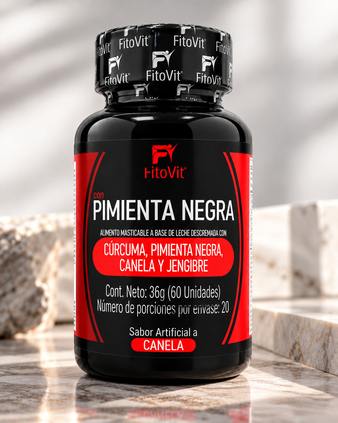 Suplemento de cúrcuma con pimienta negra