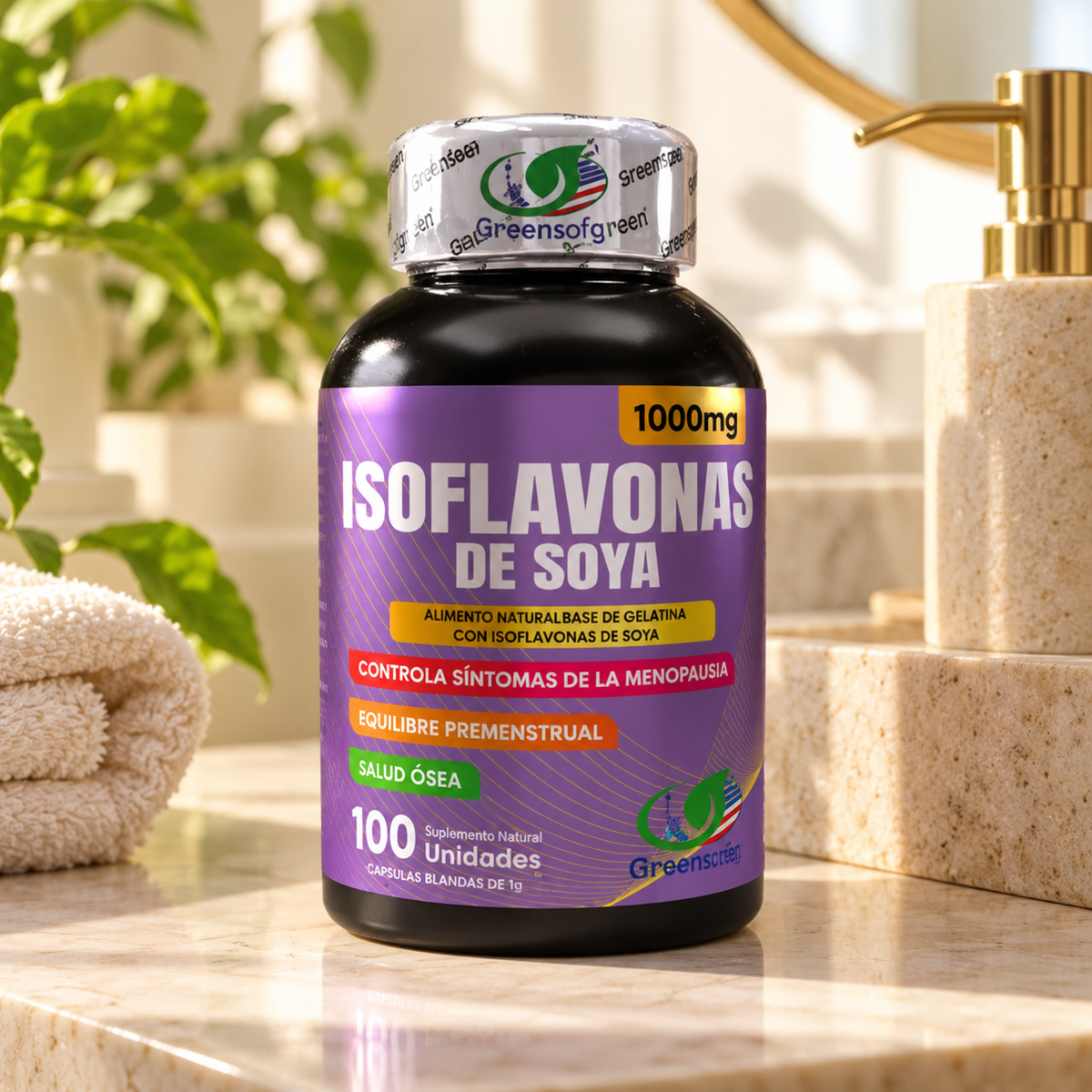 Isoflavonas de Soya 100 Softgels — Pack x2 Frascos