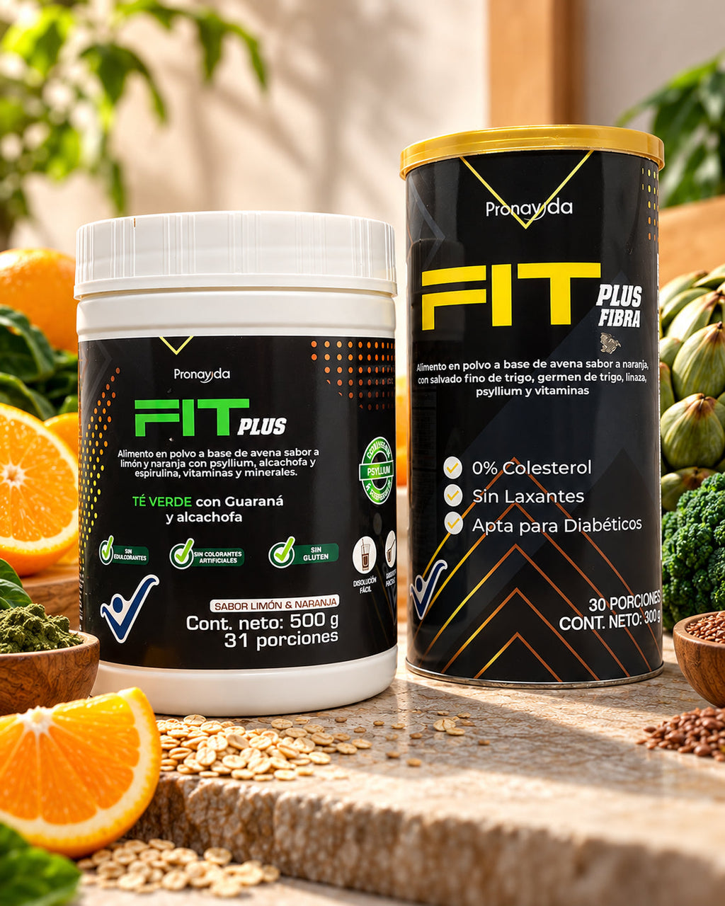 Suplementos Fit Plus con ingredientes naturales