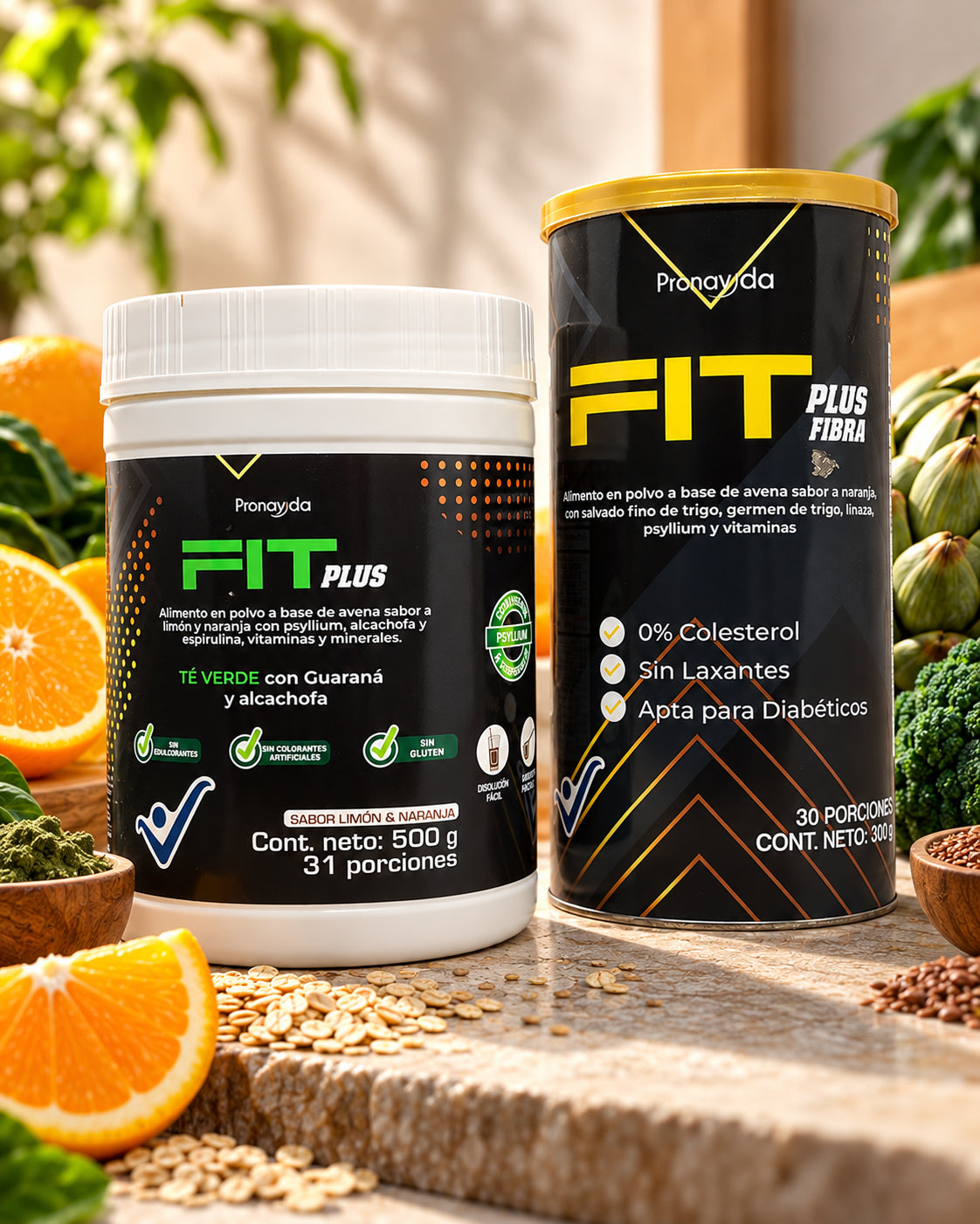 Suplementos Fit Plus con ingredientes naturales