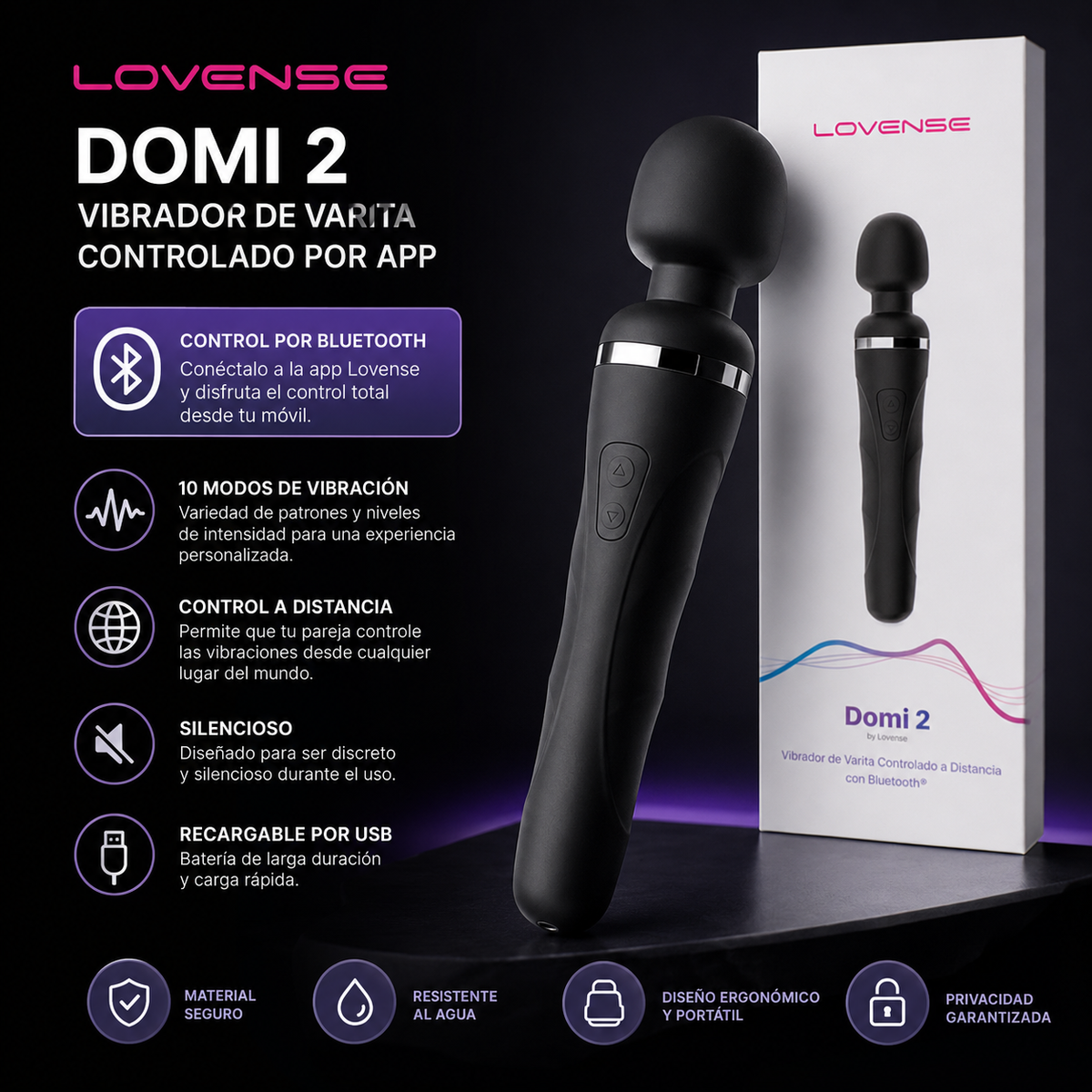 Lovense Domi 2, vibrador con control remoto por app