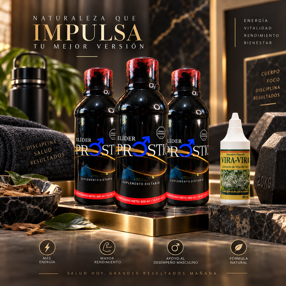Kit Vitalidad Masculina Premium 4 Unidades | Envío Discreto Colombia